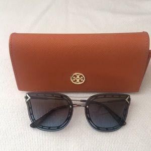 Tory Burch blue sunglasses